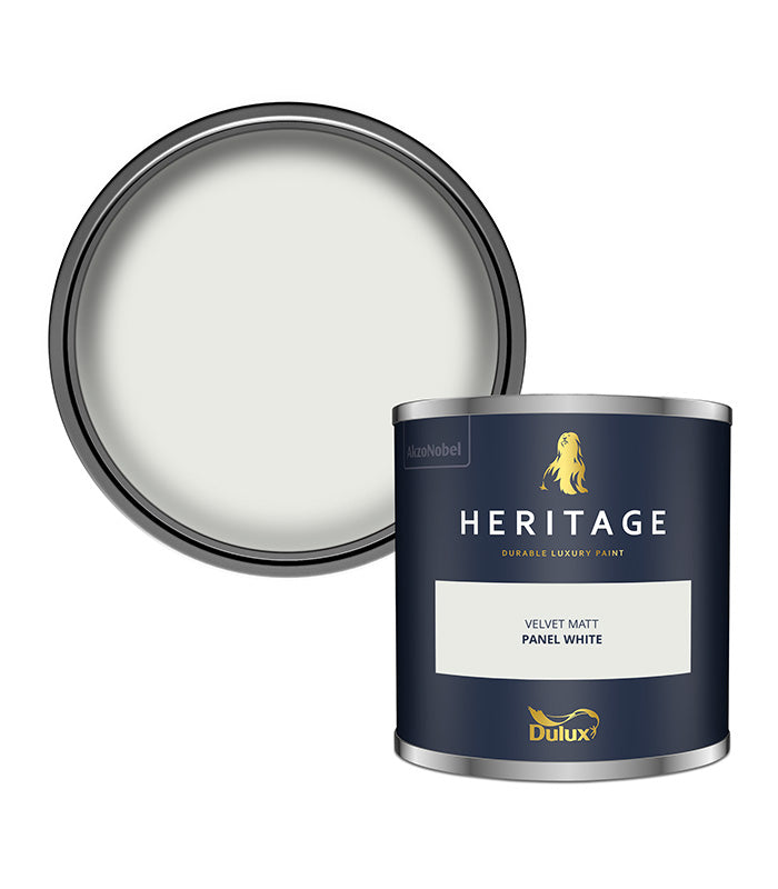 Dulux Heritage Velvet Matt - 125ml Tester Pot - Panel White