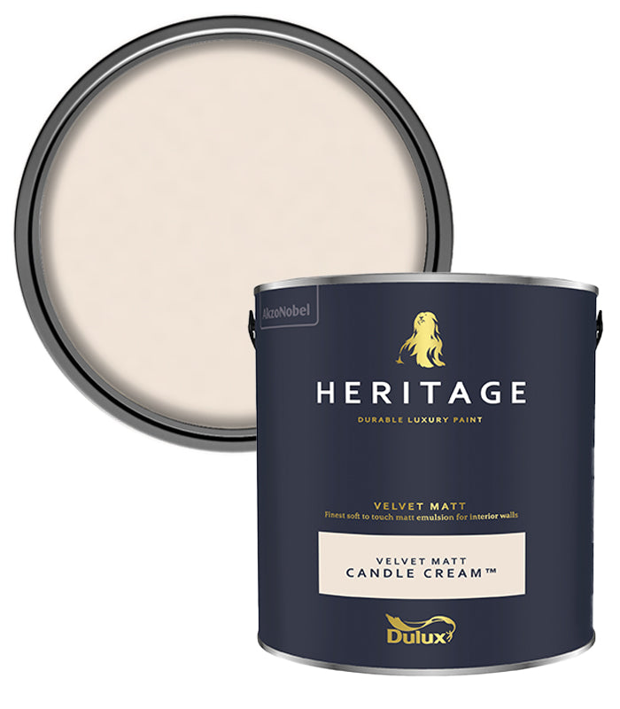 Dulux Heritage Velvet Matt - 2.5L - Candle Cream