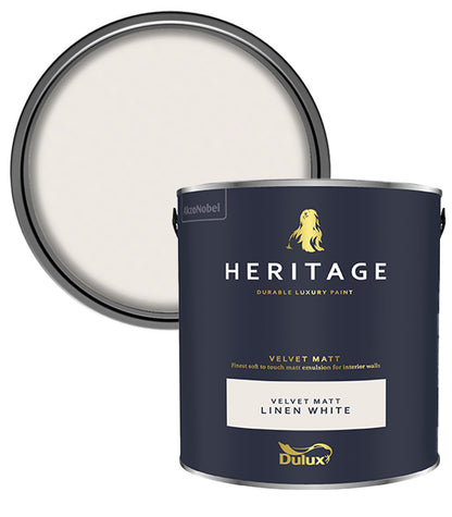 Dulux Heritage Velvet Matt - 2.5L - Linen White