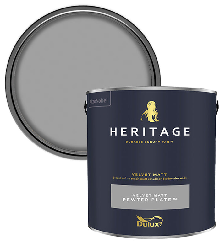Dulux Heritage Velvet Matt - 2.5L - Pewter Plate