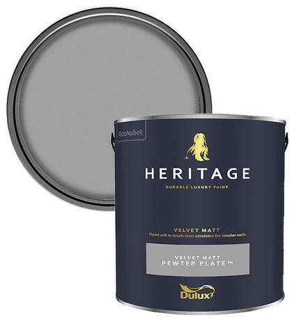 Dulux Heritage Velvet Matt - 2.5L - Pewter Plate