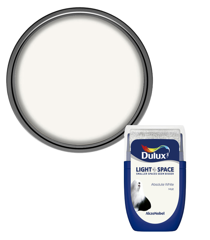 Dulux Light & Space Tester Pot - 30ml - Absolute White
