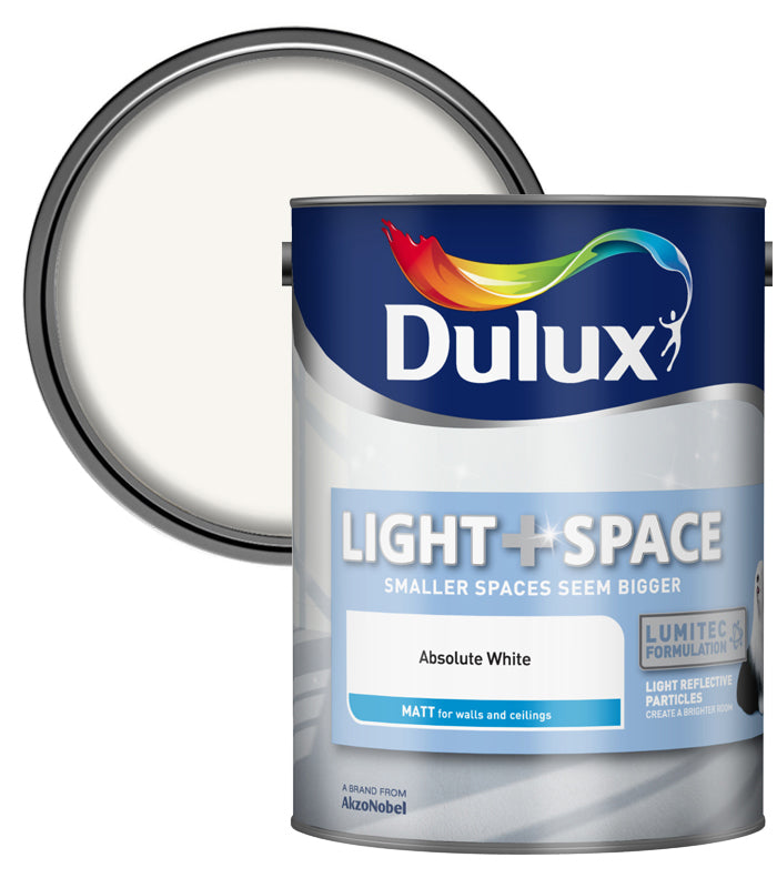 Dulux Retail Matt Light and Space - Absolute White - 5L
