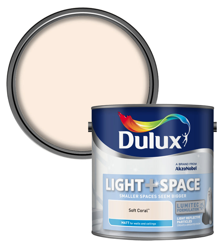 Dulux Retail Matt Light & Space Colours - Soft Coral - 2.5L