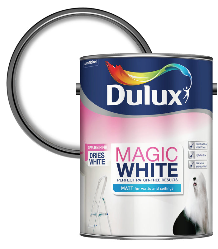 Dulux Magic White Matt - Pure Brilliant White - 5L