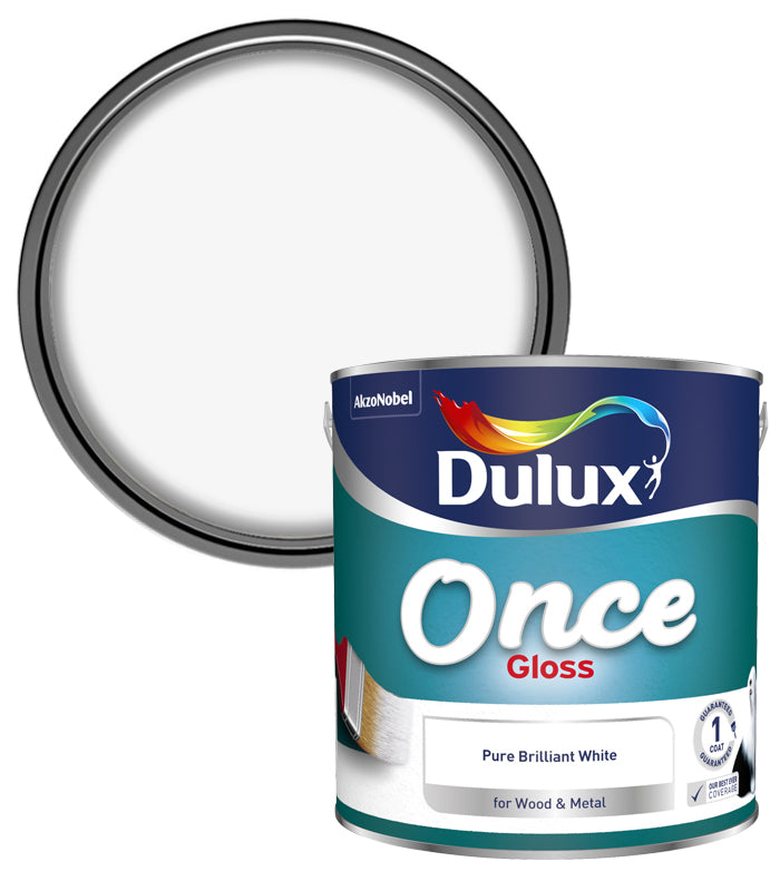 Dulux Retail Once Gloss - Pure Brilliant White - 2.5L