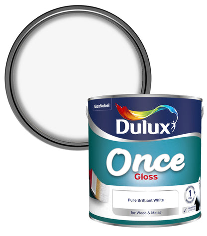 Dulux Retail Once Gloss - Pure Brilliant White - 2.5L