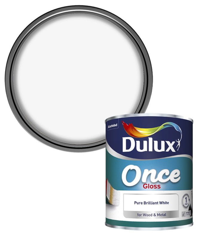 Dulux Retail Once Gloss - Pure Brilliant White - 750ml