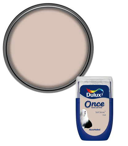 Dulux Retail Once Matt Tester Paint Pot - 30ml - Soft Stone