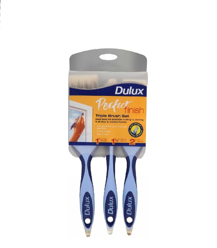 Dulux Perfect Finish Triple Paint Brush Set