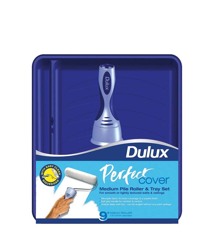 Dulux Perfect Paint Roller and Tray Set Kit - 9 Inch