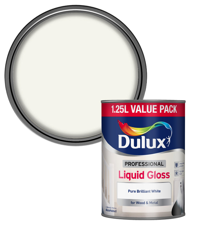 Dulux Retail Professional Liquid Gloss - Pure Brilliant White - 1.25L