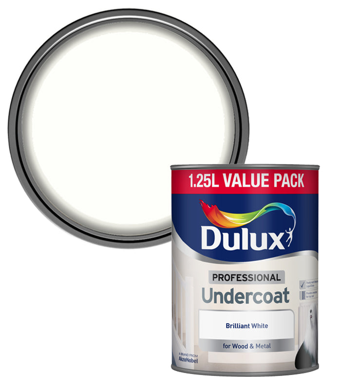 Dulux Retail Professional Undercoat - Pure Brilliant White - 1.25L