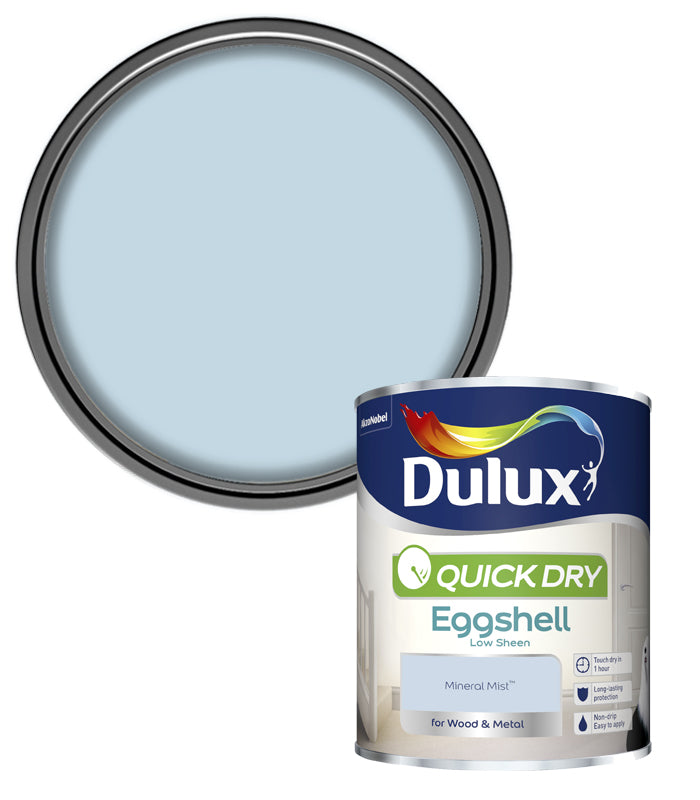 Dulux Quick Dry Eggshell - Mineral Mist - 750ml
