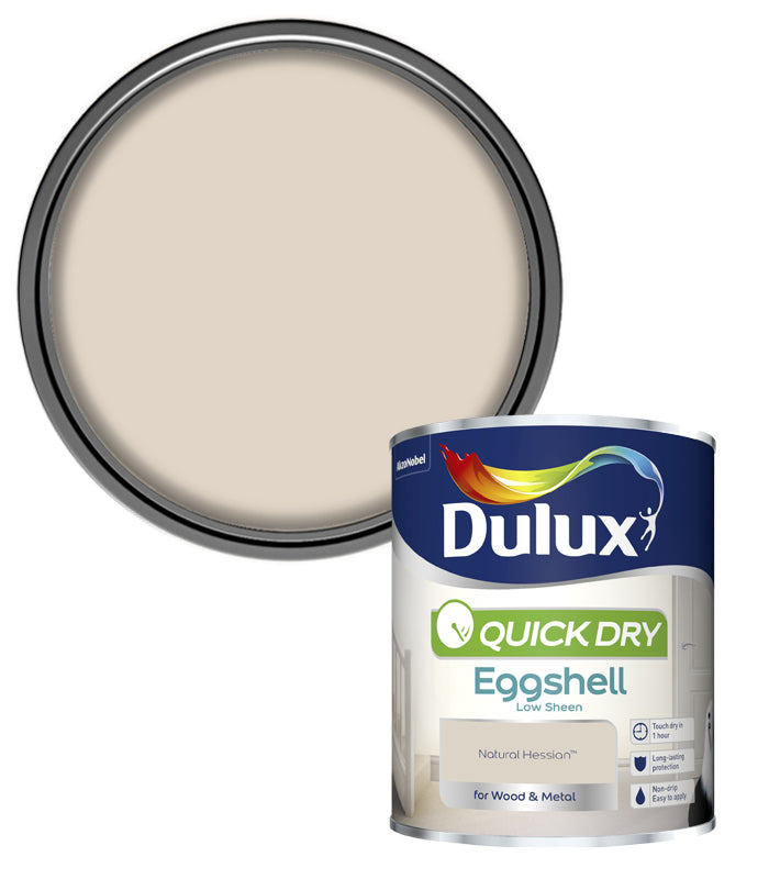 Dulux Quick Dry Eggshell - Natural Hessian - 750ml