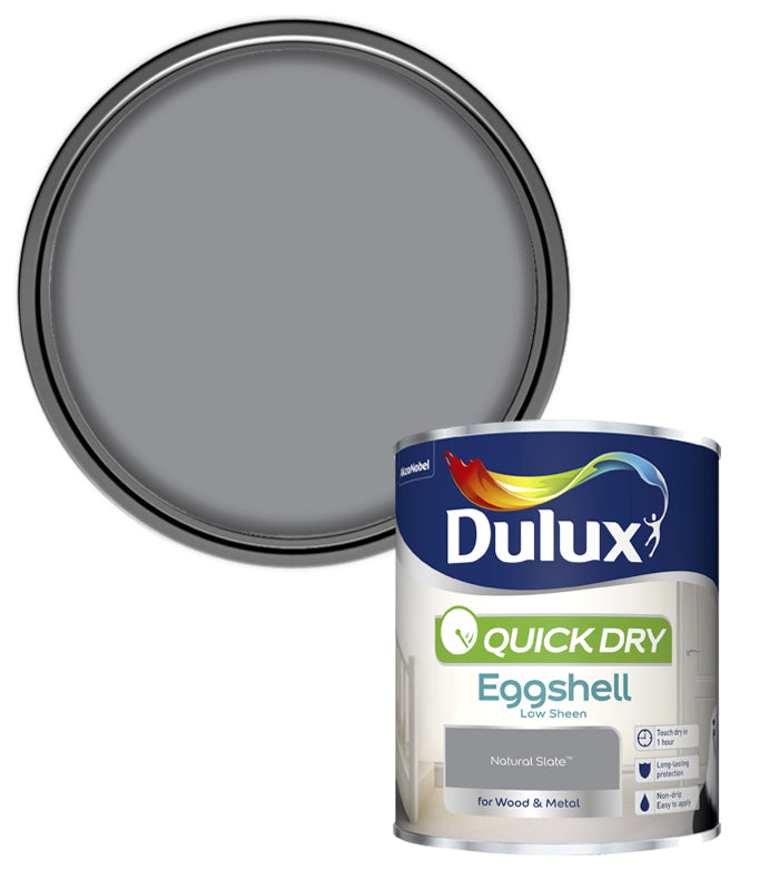 Dulux Quick Dry Eggshell - Natural Slate - 750ml