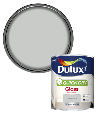 Dulux Quick Dry Gloss Colours - Goose Down - 750ml