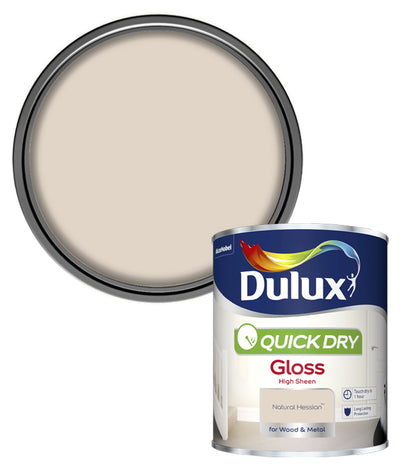 Dulux Quick Dry Gloss Colours - Natural Hessian - 750ml