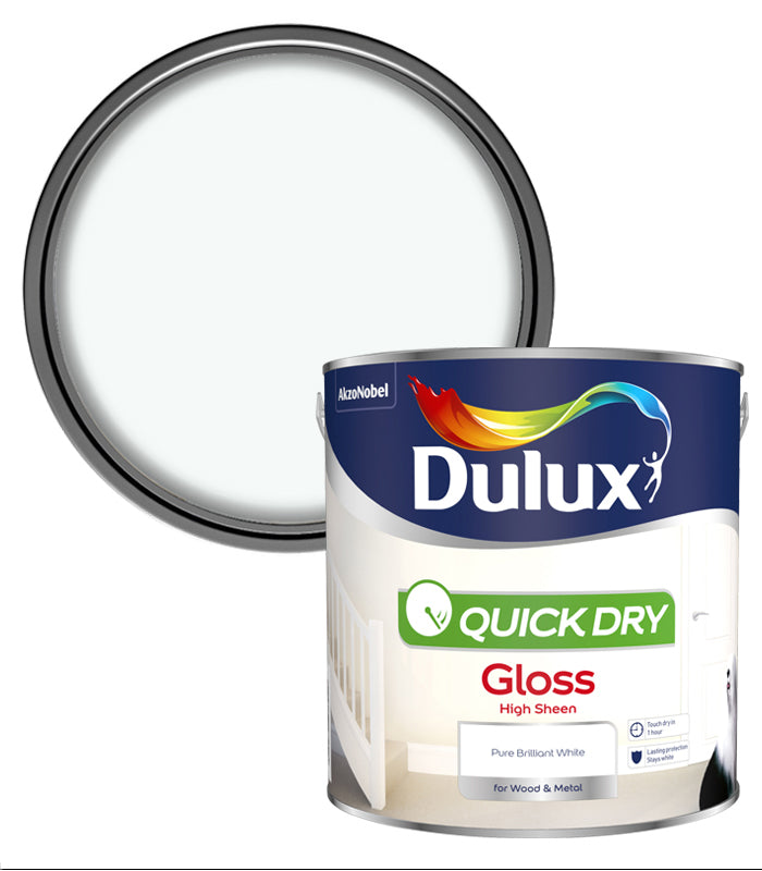 Dulux Retail Quick Dry Gloss - Pure Brilliant White - 2.5L