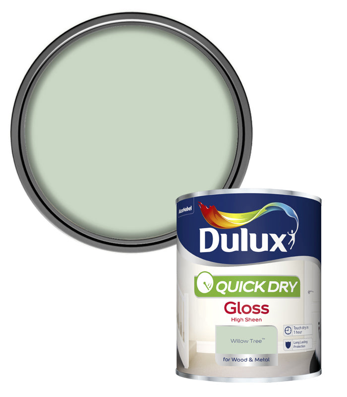 Dulux Quick Dry Gloss Colours - Willow Tree - 750ml