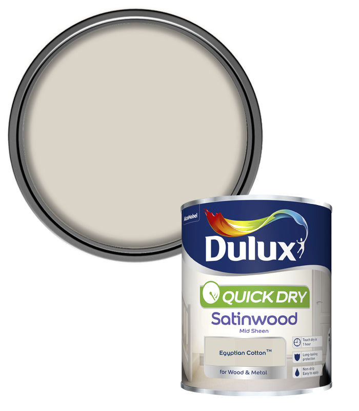 Dulux Quick Dry Satinwood - 750ml - Egyption Cotton
