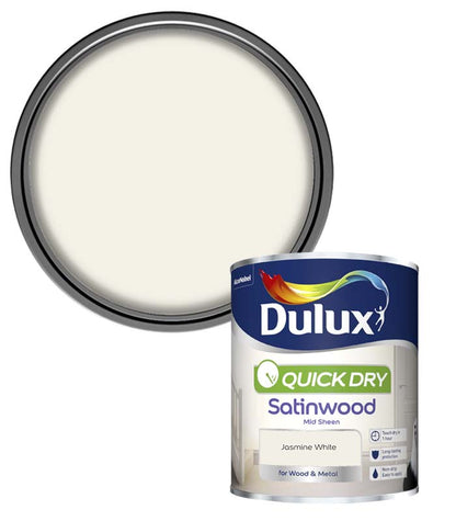 Dulux Quick Dry Satinwood - 750ml - Jasmine White