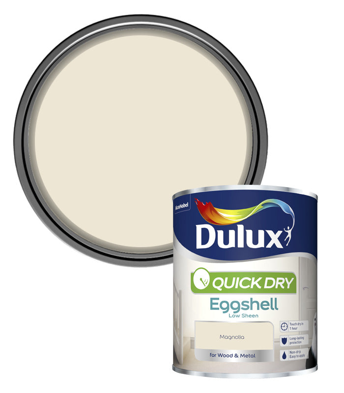 Dulux Quick Dry Eggshell - Magnolia - 750ml