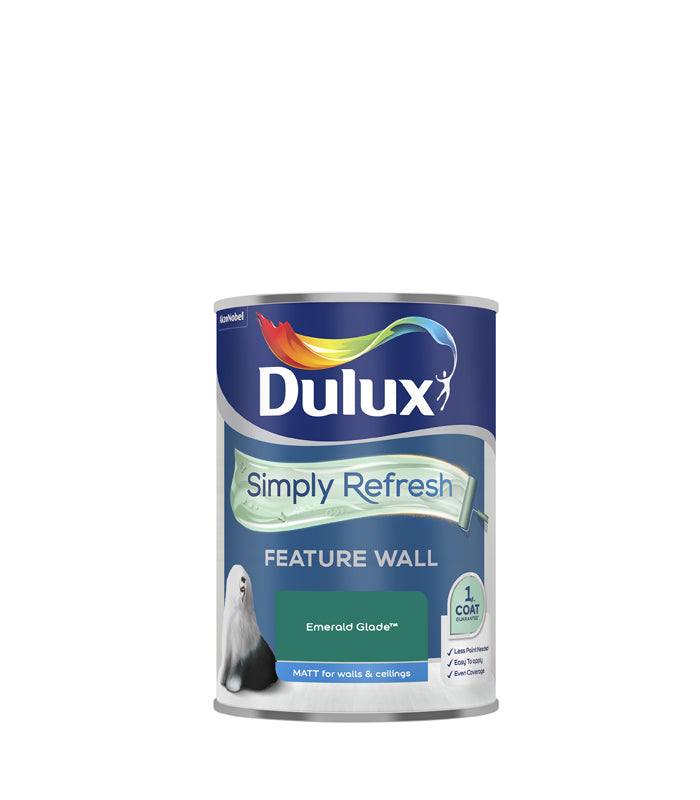 Dulux Simply Refresh Feature Wall Matt Emulsion Paint  - 1.25 Litres - All Colours