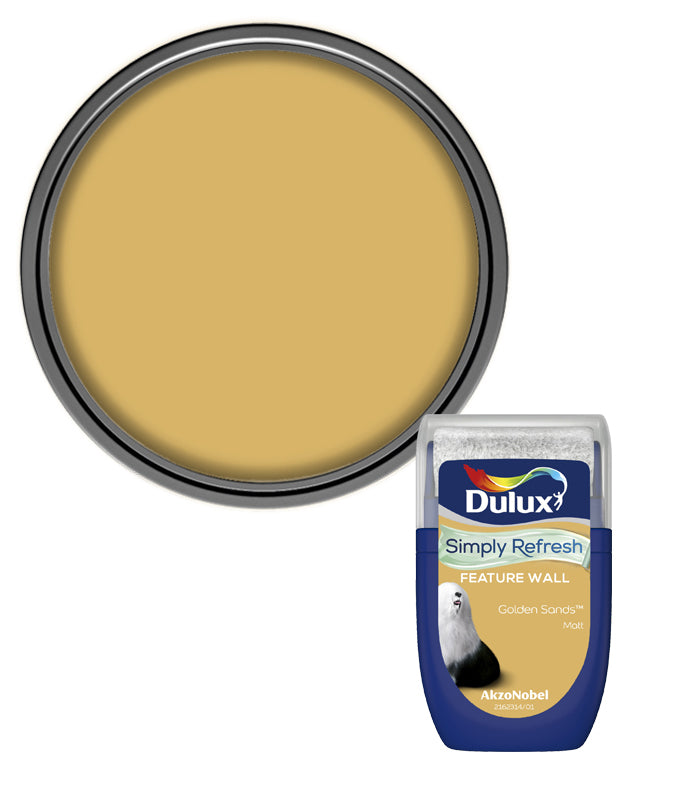 Dulux Simply Refresh Feature Wall Tester Pot - 30ml - Golden Sands