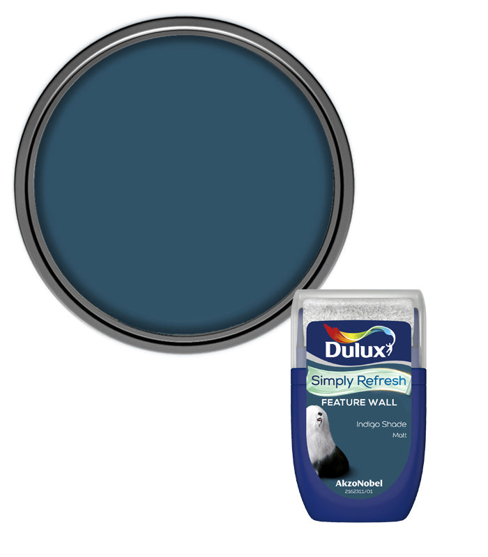 Dulux Simply Refresh Feature Wall Tester Pot - 30ml - Indigo Shade