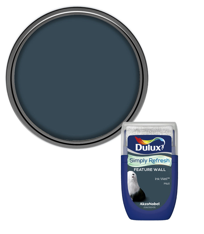 Dulux Simply Refresh Feature Wall Tester Pot - 30ml - Ink Well