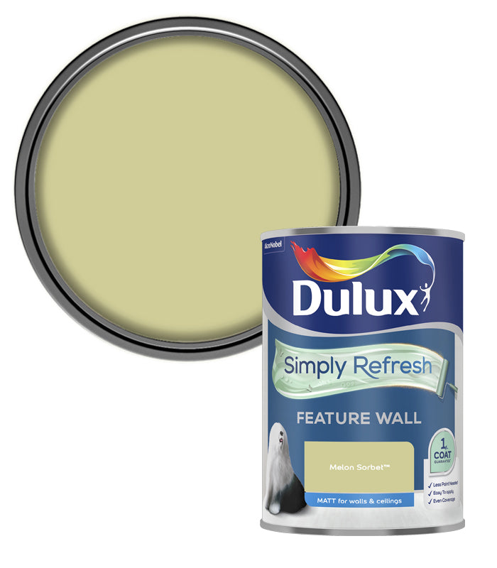 Dulux Simply Refresh Feature Wall Matt Emulsion Paint - 1.25L - Melon Sorbet