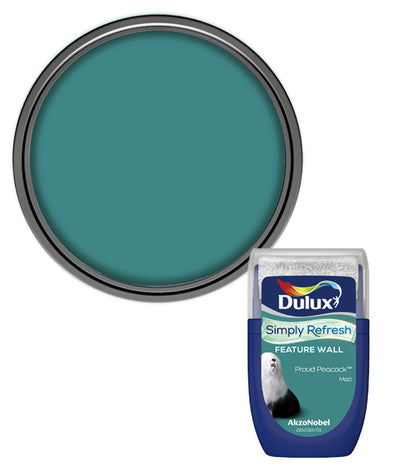 Dulux Simply Refresh Feature Wall Tester Pot - 30ml - Proud Peacock