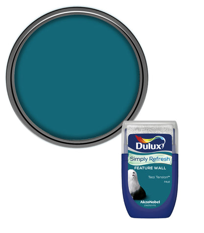 Dulux Simply Refresh Feature Wall Tester Pot - 30ml - Teal Tension