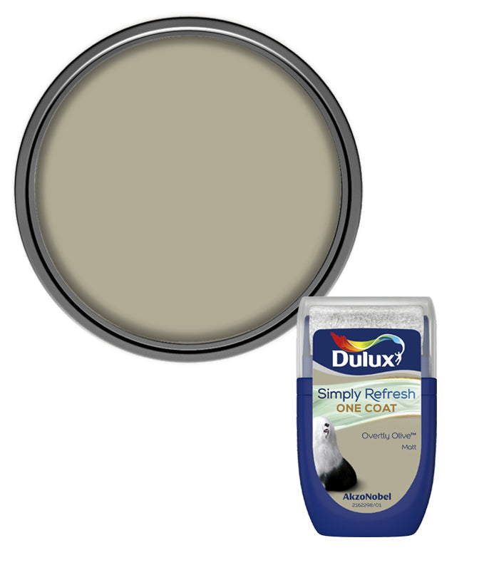 Dulux Simply Refresh One Coat Matt Tester Pot - 30ml - Overtly Olive