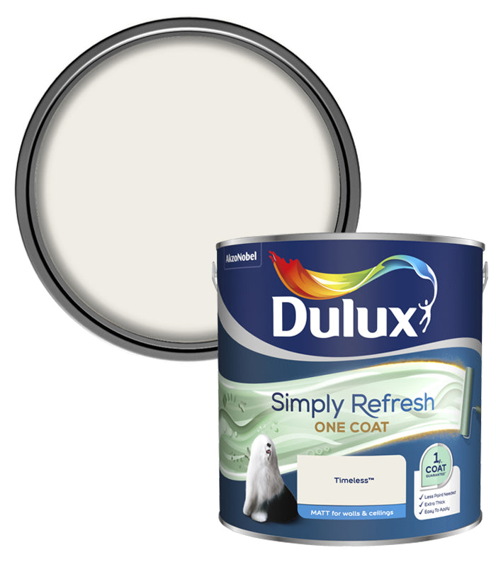 Dulux Simply Refresh One Coat Matt Emulsion Paint - 2.5L - Timeless