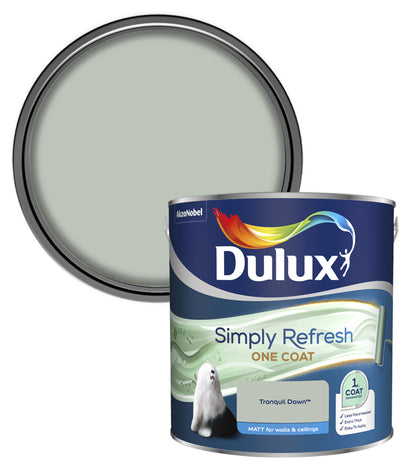 Dulux Simply Refresh One Coat Matt Emulsion Paint - 2.5L - Tranquil Dawn
