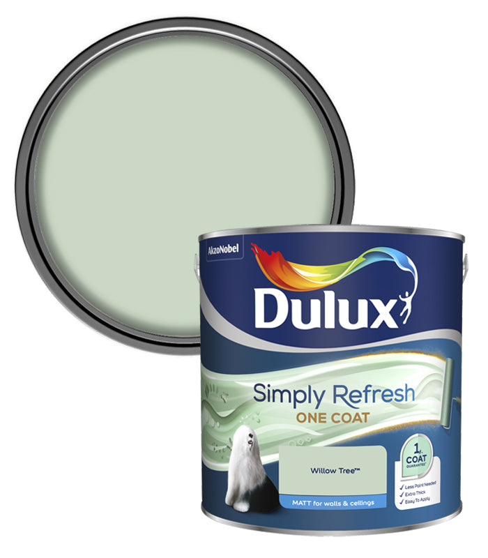 Dulux Simply Refresh One Coat Matt Emulsion Paint - 2.5L - Willow Tree