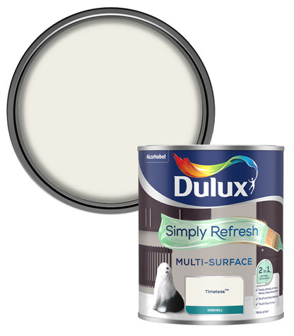 Dulux Simply Refresh Multi-Surface Eggshell Paint - Timeless - 750ml
