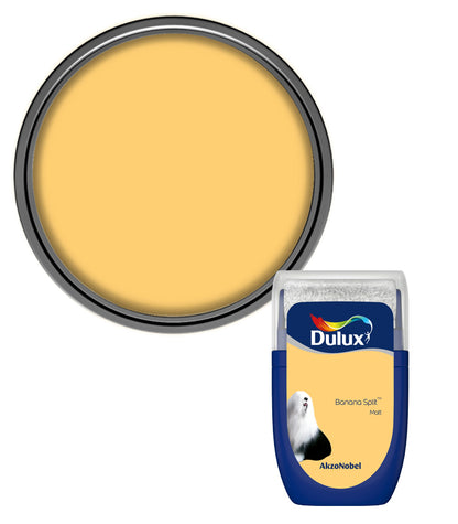 Dulux Retail Matt Emulsion Tester Paint Pot - 30ml - Banana Split
