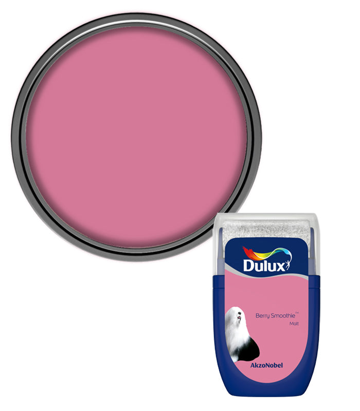 Dulux Retail Matt Emulsion Tester Paint Pot - 30ml - Berry Smoothie