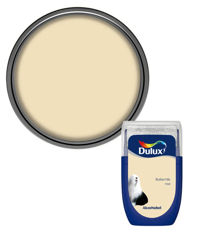 Dulux Retail Matt Emulsion Tester Paint Pot - 30ml - Buttermilk