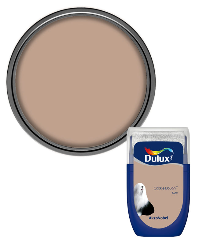 Dulux Retail Matt Emulsion Tester Paint Pot - 30ml - Cookie Dough