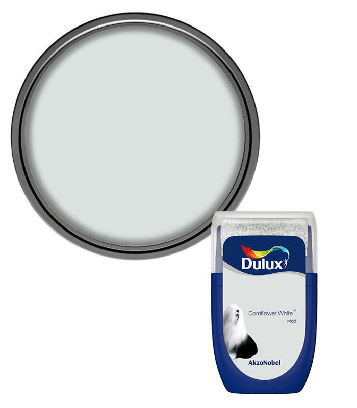 Dulux Retail Matt Emulsion Tester Paint Pot - 30ml - Cornflower White