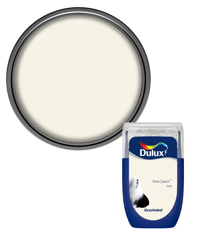 Dulux Retail Matt Emulsion Tester Paint Pot - 30ml - Fine Cream