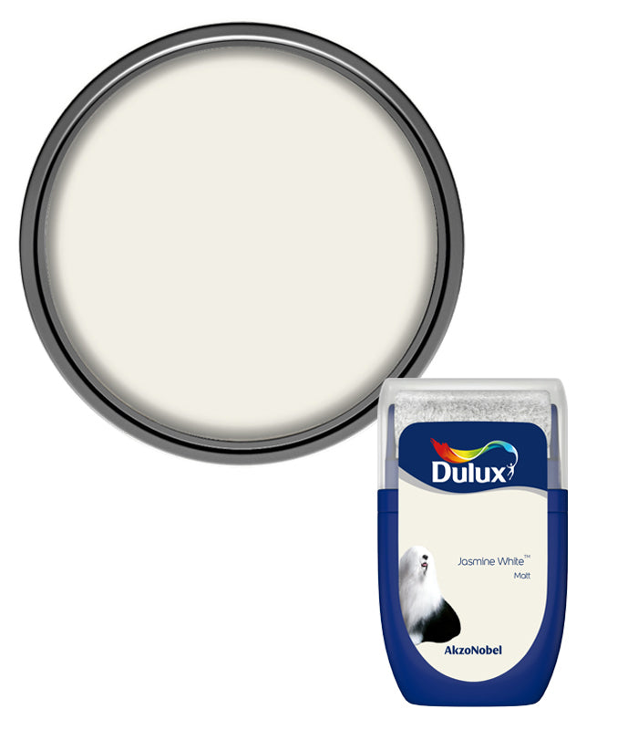Dulux Retail Matt Emulsion Tester Paint Pot - 30ml - Jasmine White