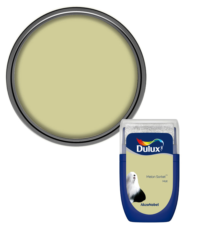 Dulux Retail Matt Emulsion Tester Paint Pot - 30ml - Melon Sorbet