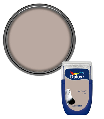 Dulux Retail Matt Emulsion Tester Paint Pot - 30ml - Soft Truffle