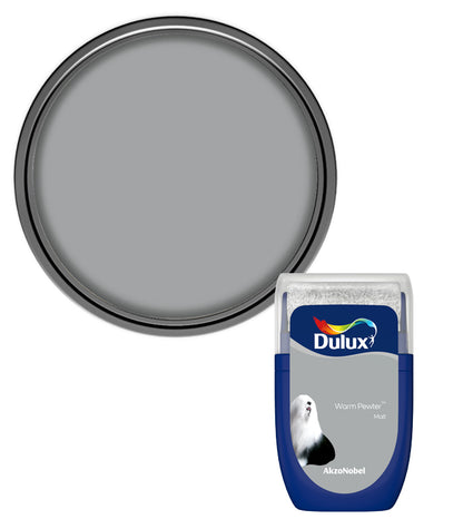 Dulux Retail Matt Emulsion Tester Paint Pot - 30ml - Warm Pewter