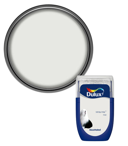 Dulux Retail Matt Emulsion Tester Paint Pot - 30ml - White Mist